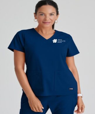GRST011 Spandex Stretch Emma V-Neck Top