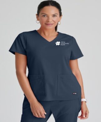 GRST011 Spandex Stretch Emma V-Neck Top