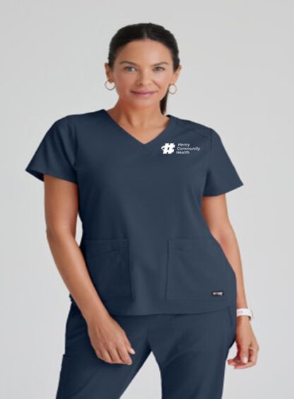 GRST011 Spandex Stretch Emma V-Neck Top