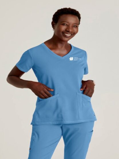 GRST045A Spandex Stretch Serena V-Neck Top