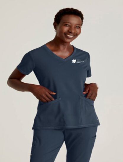 GRST045A Spandex Stretch Serena V-Neck Top
