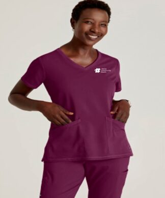 GRST045A Spandex Stretch Serena V-Neck Top