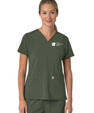 C13210 Force Cross-Flex Flex Panel V-Neck Top