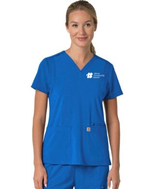 C13210 Force Cross-Flex Flex Panel V-Neck Top