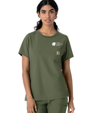 C13510 Force Cross-Flex Crew Neck Scrub Top