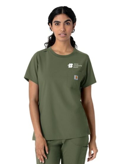 C13510 Force Cross-Flex Crew Neck Scrub Top