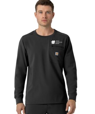 C16610 Force Cross-Flex Crew Neck Long Sleeve Top