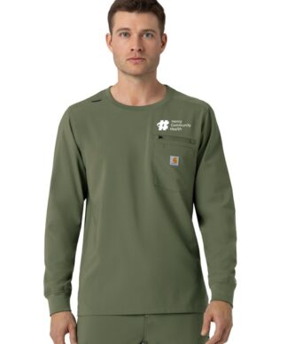 C16610 Force Cross-Flex Crew Neck Long Sleeve Top