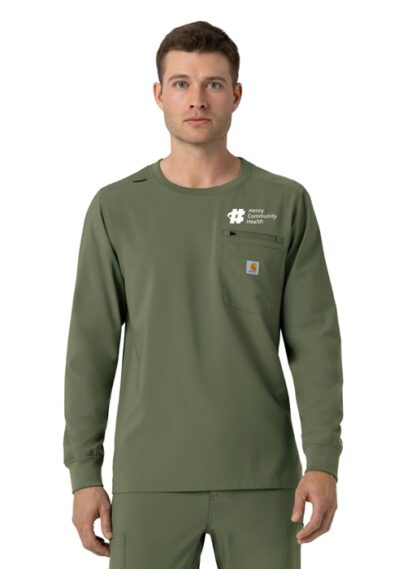 C16610 Force Cross-Flex Crew Neck Long Sleeve Top