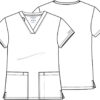 CK832 Achieve 2-Pocket V-Neck Top - Image 2