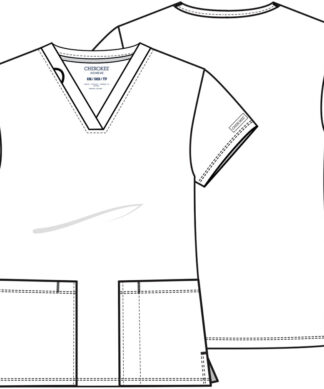 CK832 Achieve 2-Pocket V-Neck Top