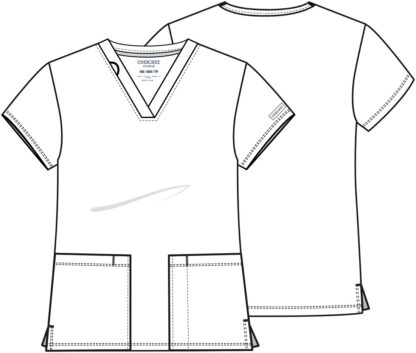 CK832 Achieve 2-Pocket V-Neck Top