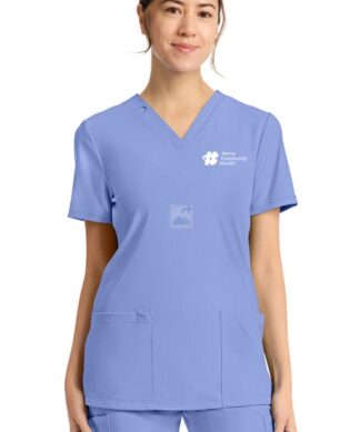 CK832 Achieve 2-Pocket V-Neck Top