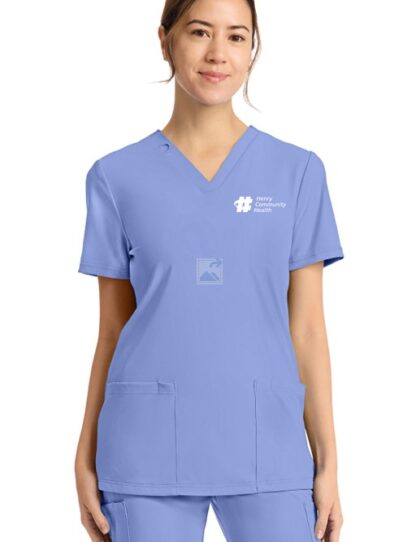 CK832 Achieve 2-Pocket V-Neck Top