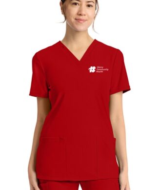 CK832 Achieve 2-Pocket V-Neck Top
