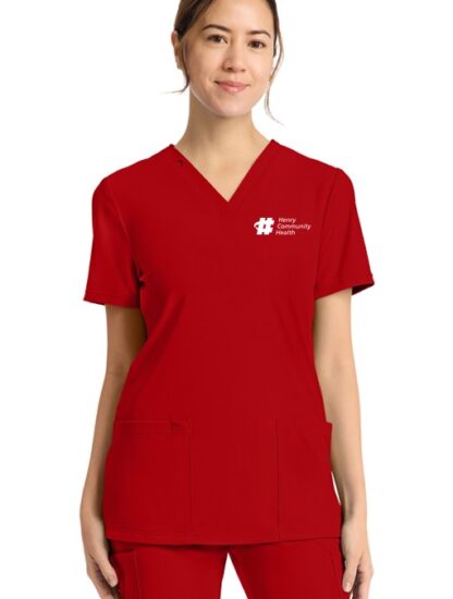 CK832 Achieve 2-Pocket V-Neck Top