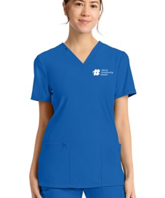 CK832 Achieve 2-Pocket V-Neck Top