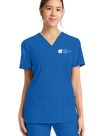 CK832 Achieve 2-Pocket V-Neck Top