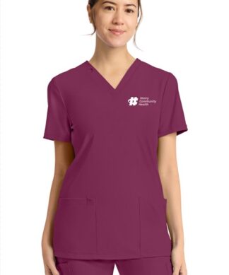 CK832 Achieve 2-Pocket V-Neck Top