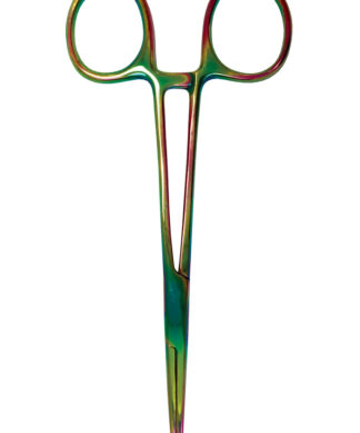 500-RAI 5.5" Kelly Forceps - Rainbow Finish
