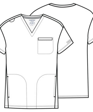 CK729 Achieve 3-Pocket V-Neck Top