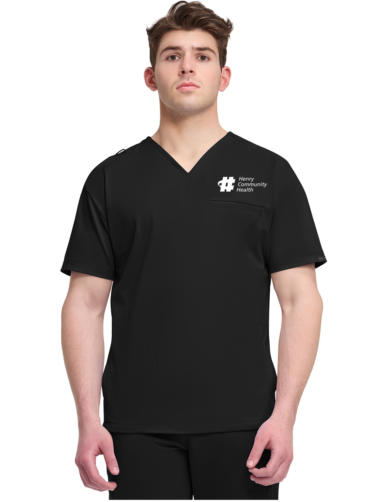 CK729 Achieve 3-Pocket V-Neck Top