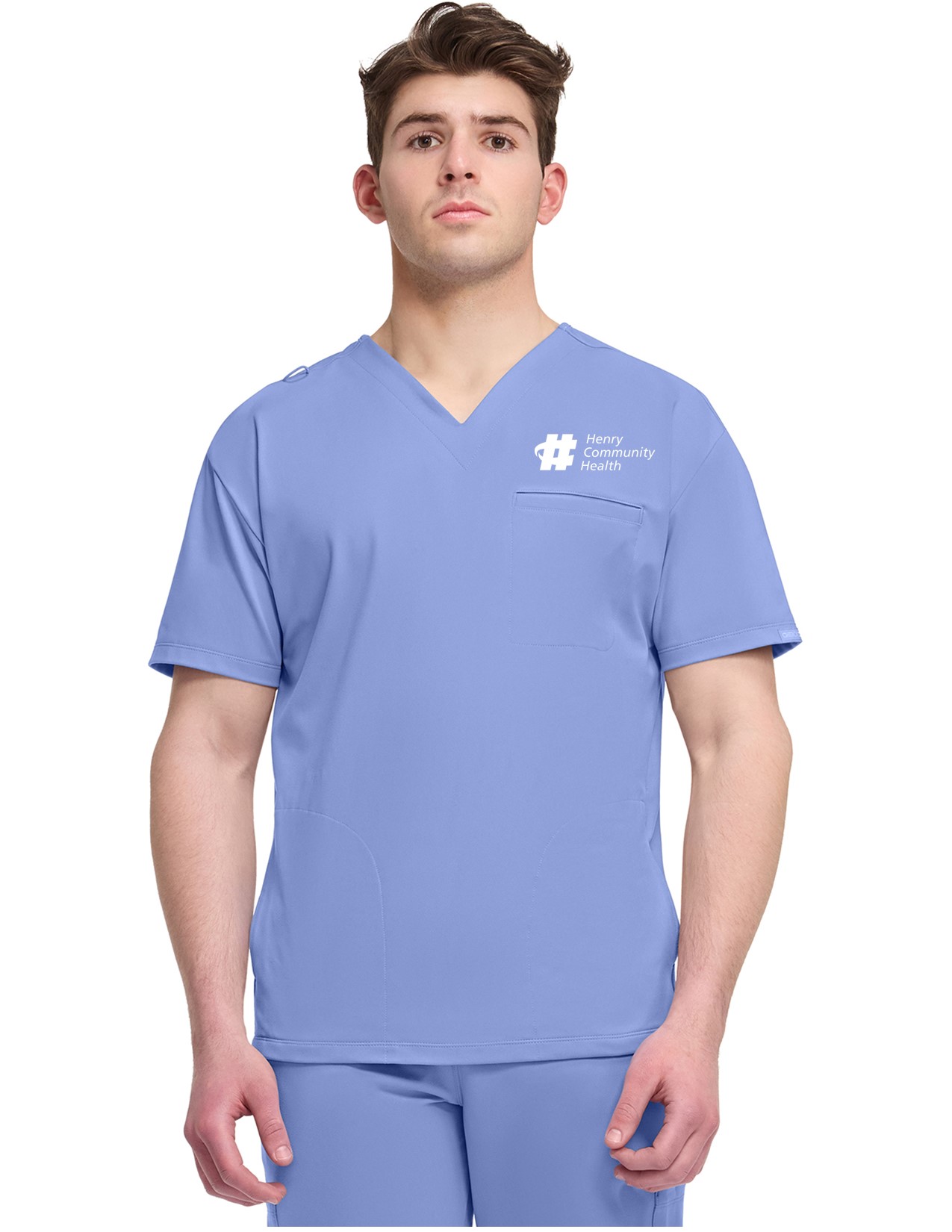 CK729 Achieve 3-Pocket V-Neck Top
