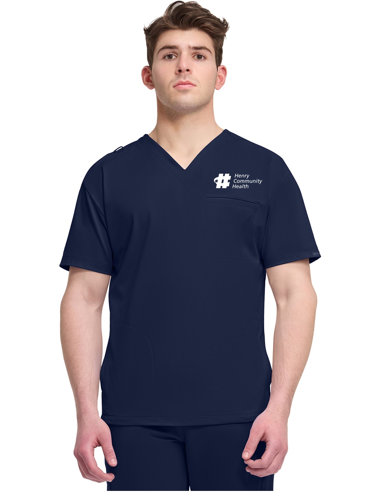CK729 Achieve 3-Pocket V-Neck Top