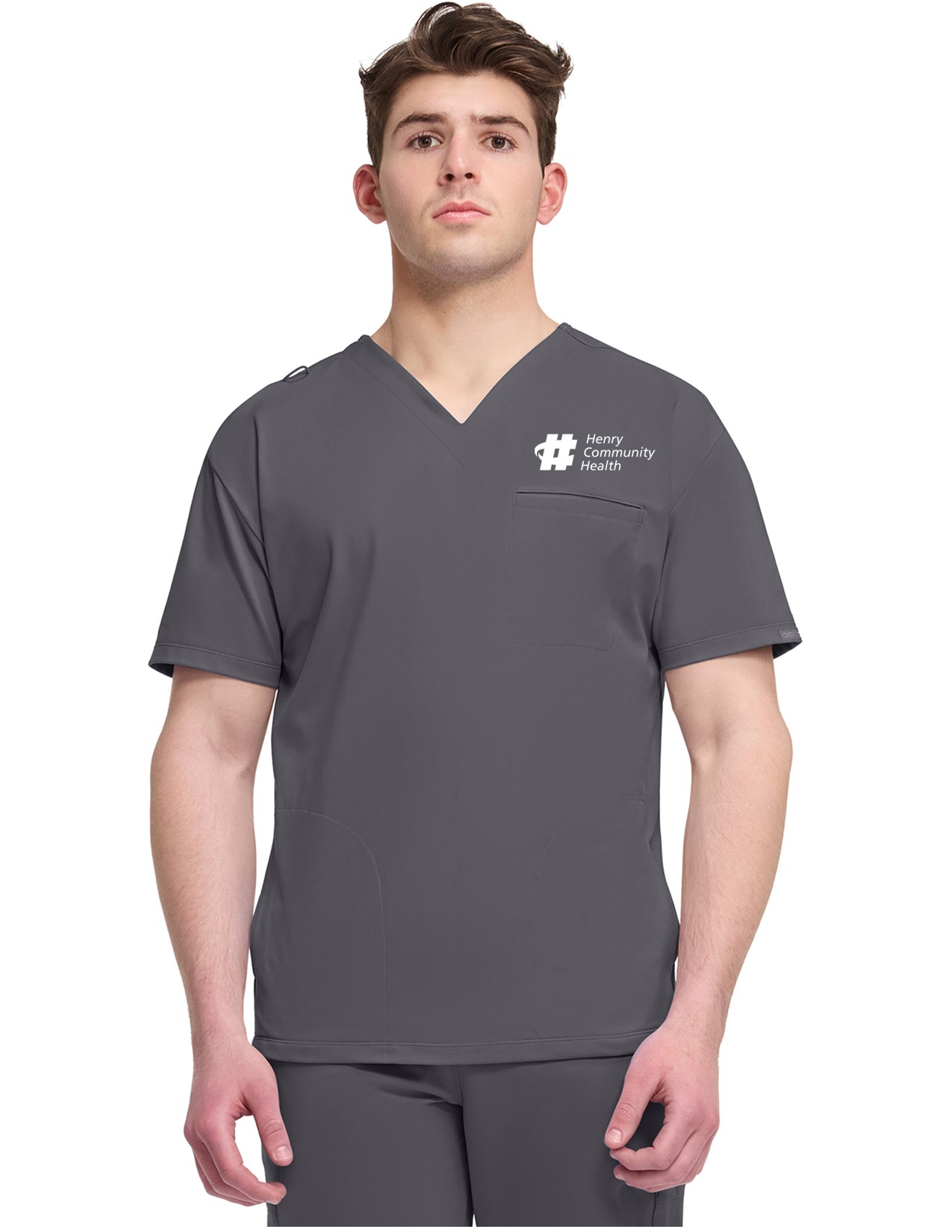 CK729 Achieve 3-Pocket V-Neck Top