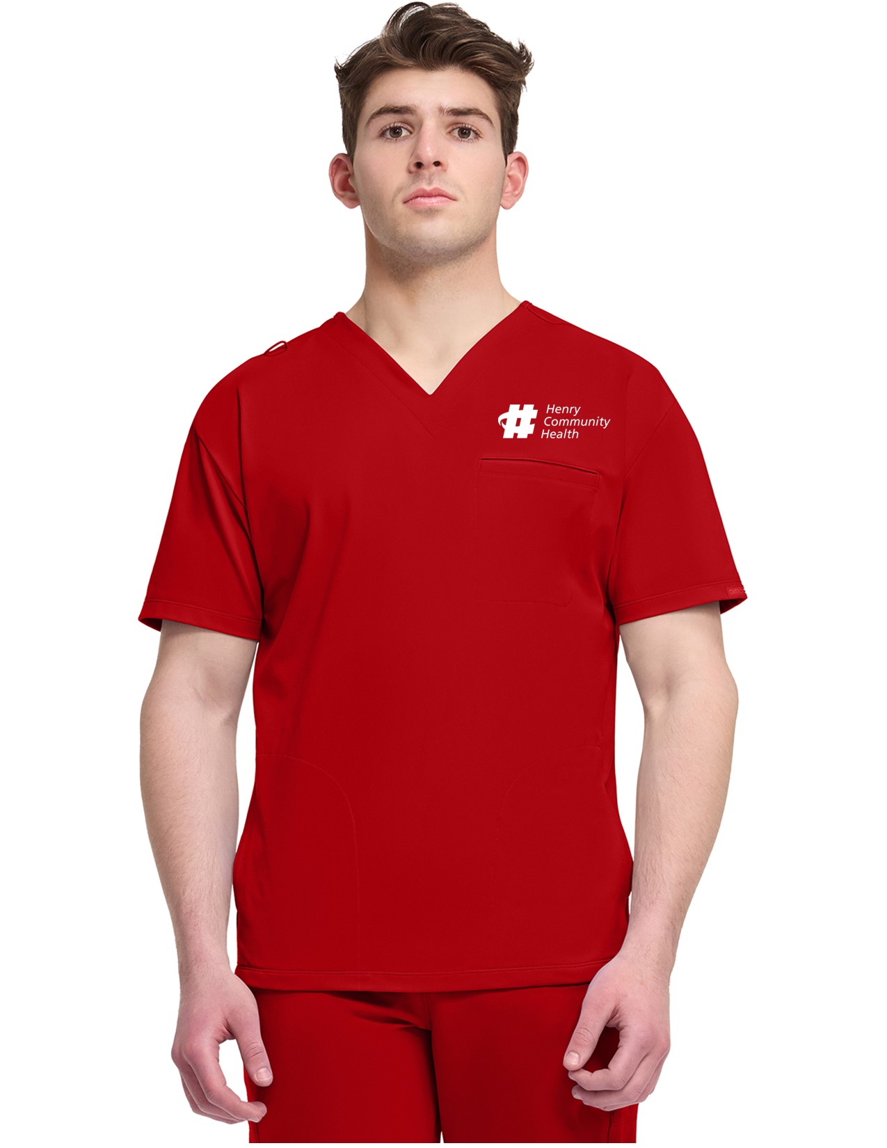 CK729 Achieve 3-Pocket V-Neck Top