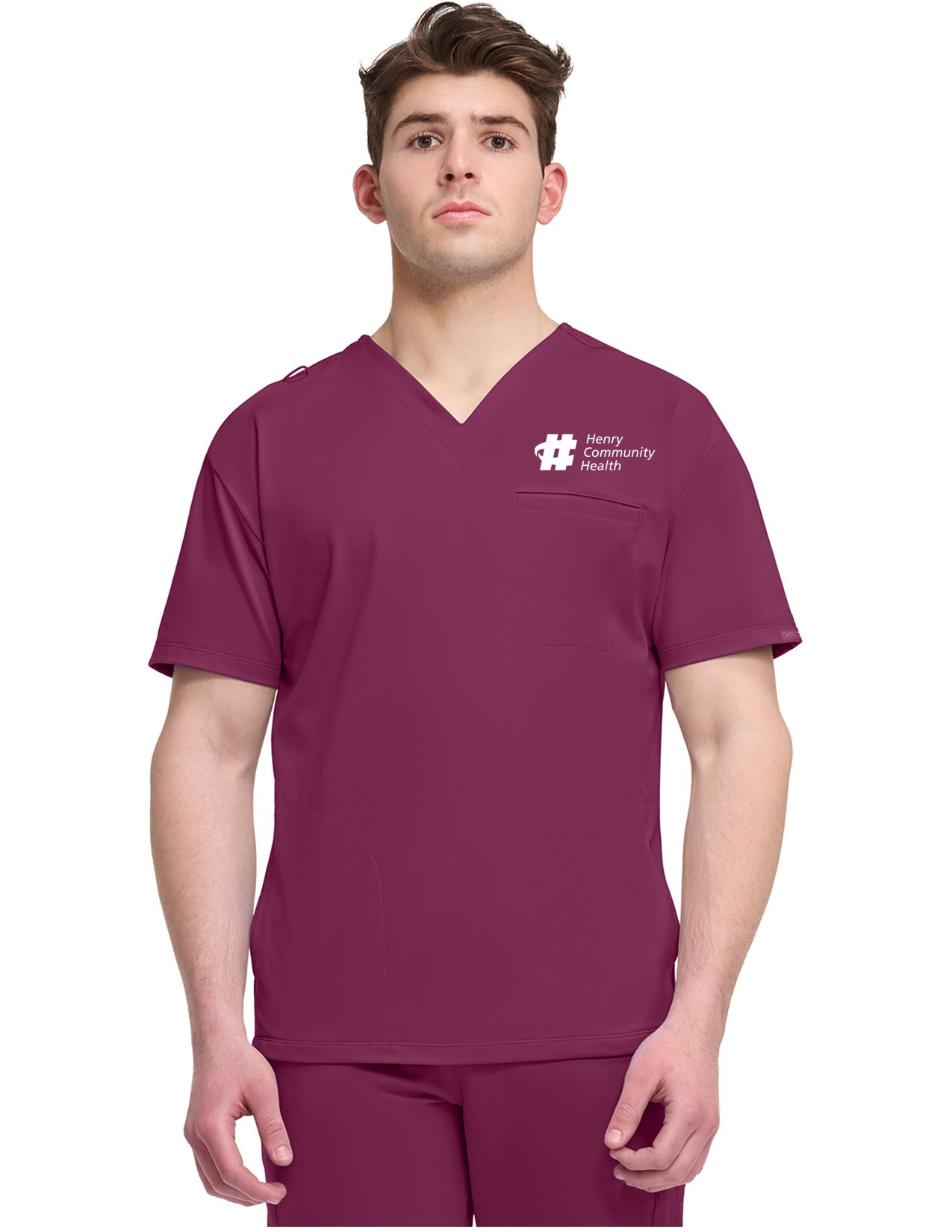 CK729 Achieve 3-Pocket V-Neck Top