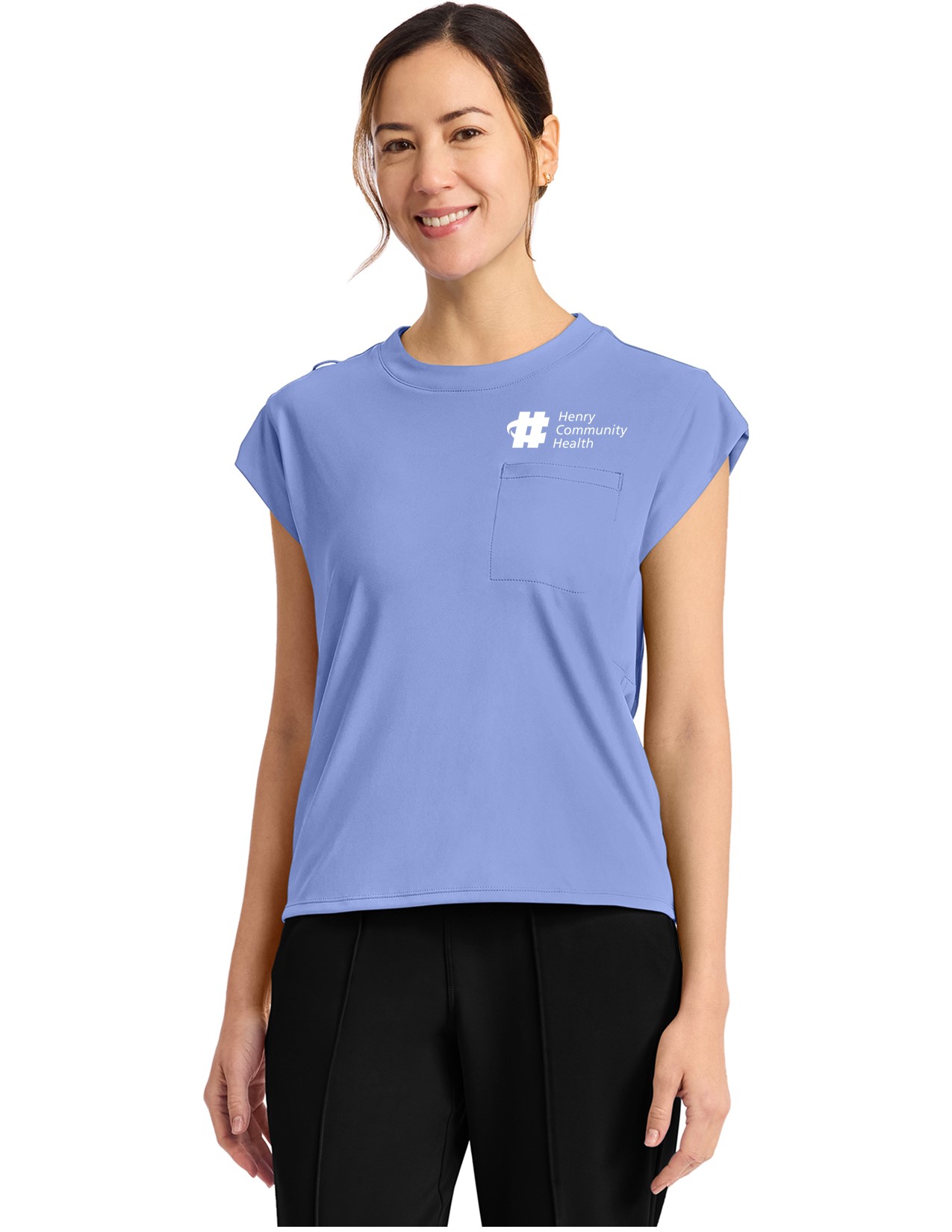 CK936 Achieve 1-Pocket Crew Neck Top