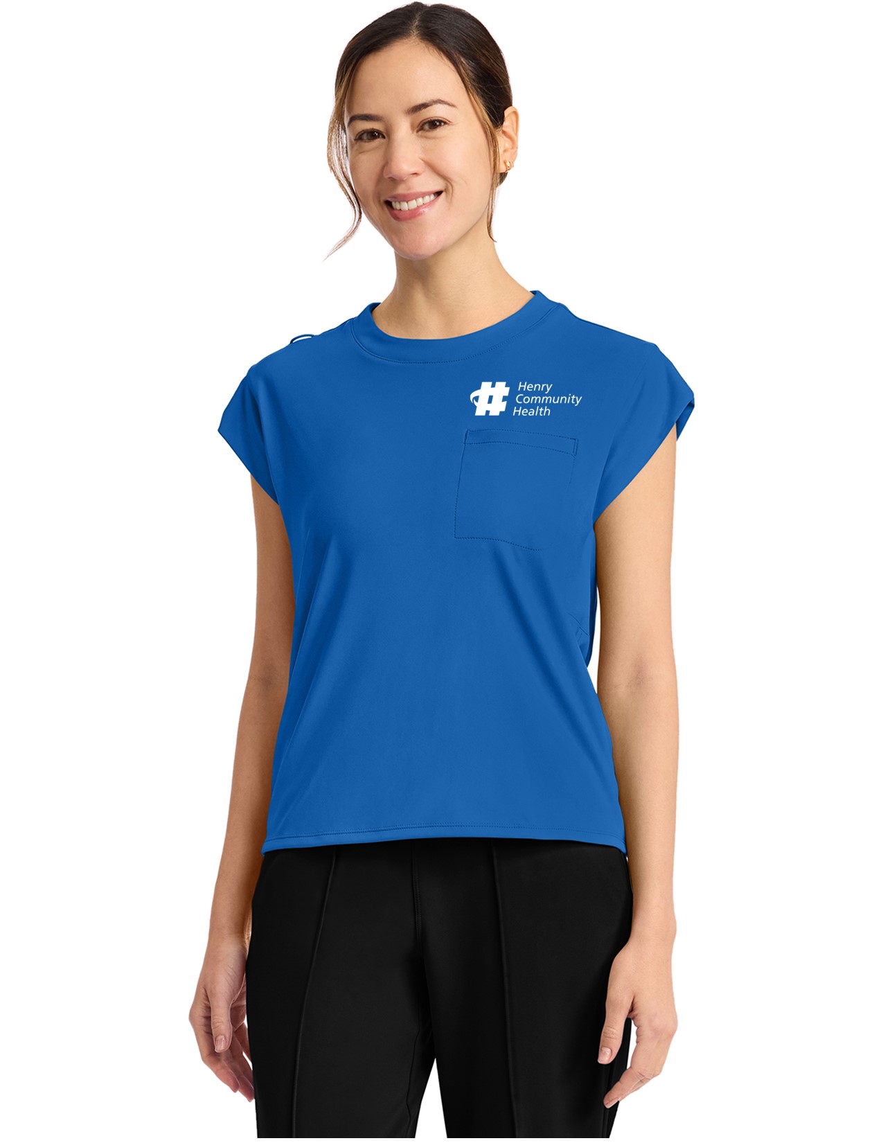 CK936 Achieve 1-Pocket Crew Neck Top