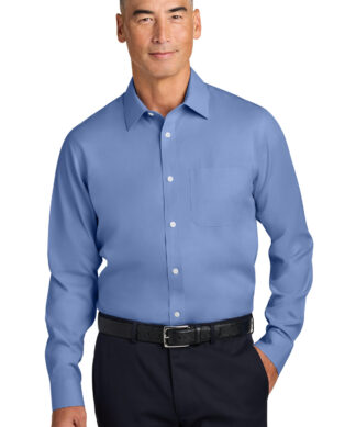 Brooks Brothers Wrinkle-Free Stretch Pinpoint Spread Collar Shirt BB18012