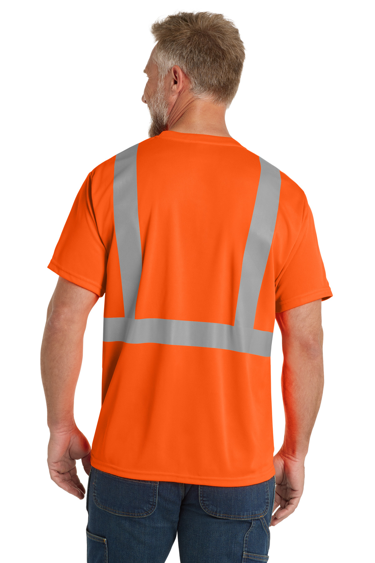 CornerStone ANSI 107 Class 2 Mesh Tee. CS200 - Image 2