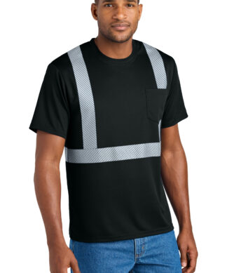 CornerStone Enhanced Visibility Segmented Tape Tee CS206