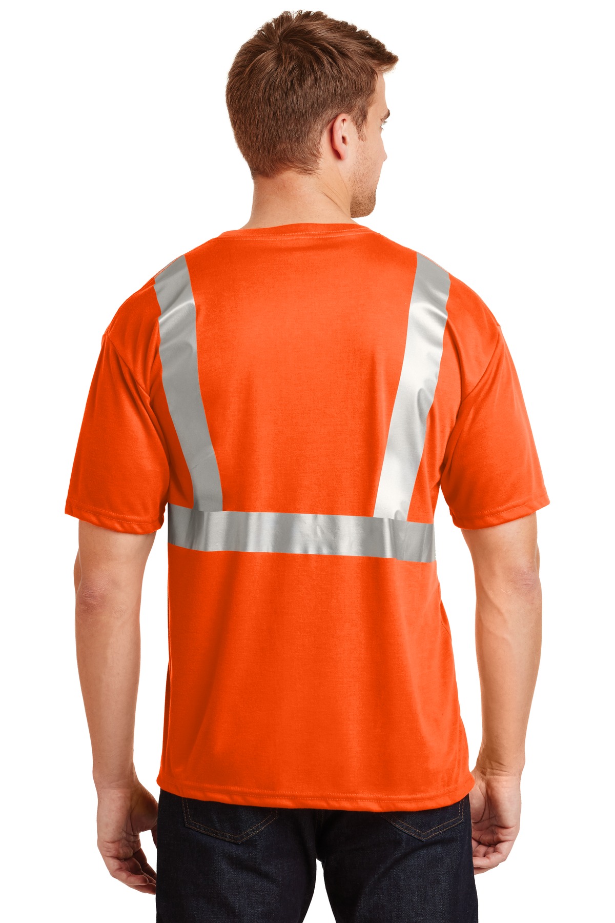 CornerStone - ANSI 107 Class 2 Safety T-Shirt. CS401 - Image 2