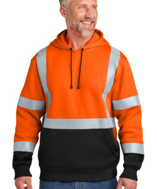 CornerStone ANSI 107 Class 3 Heavy-Duty Fleece Pullover Hoodie CSF301