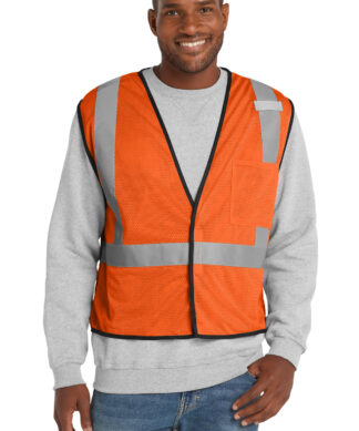 CornerStone ANSI 107 Class 2 Economy Mesh One-Pocket Vest. CSV100