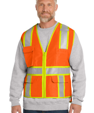 CornerStone ANSI 107 Class 2 Surveyor Zippered Two-Tone Vest. CSV105