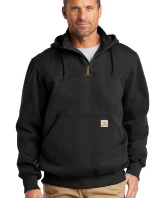 Carhartt Rain Defender Paxton Heavyweight Hooded Zip Mock Sweatshirt. CT100617