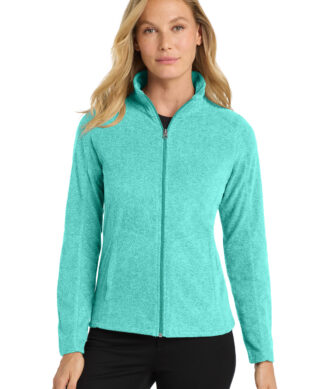Port Authority Women's Heather Microfleece Full-Zip Jacket. L235