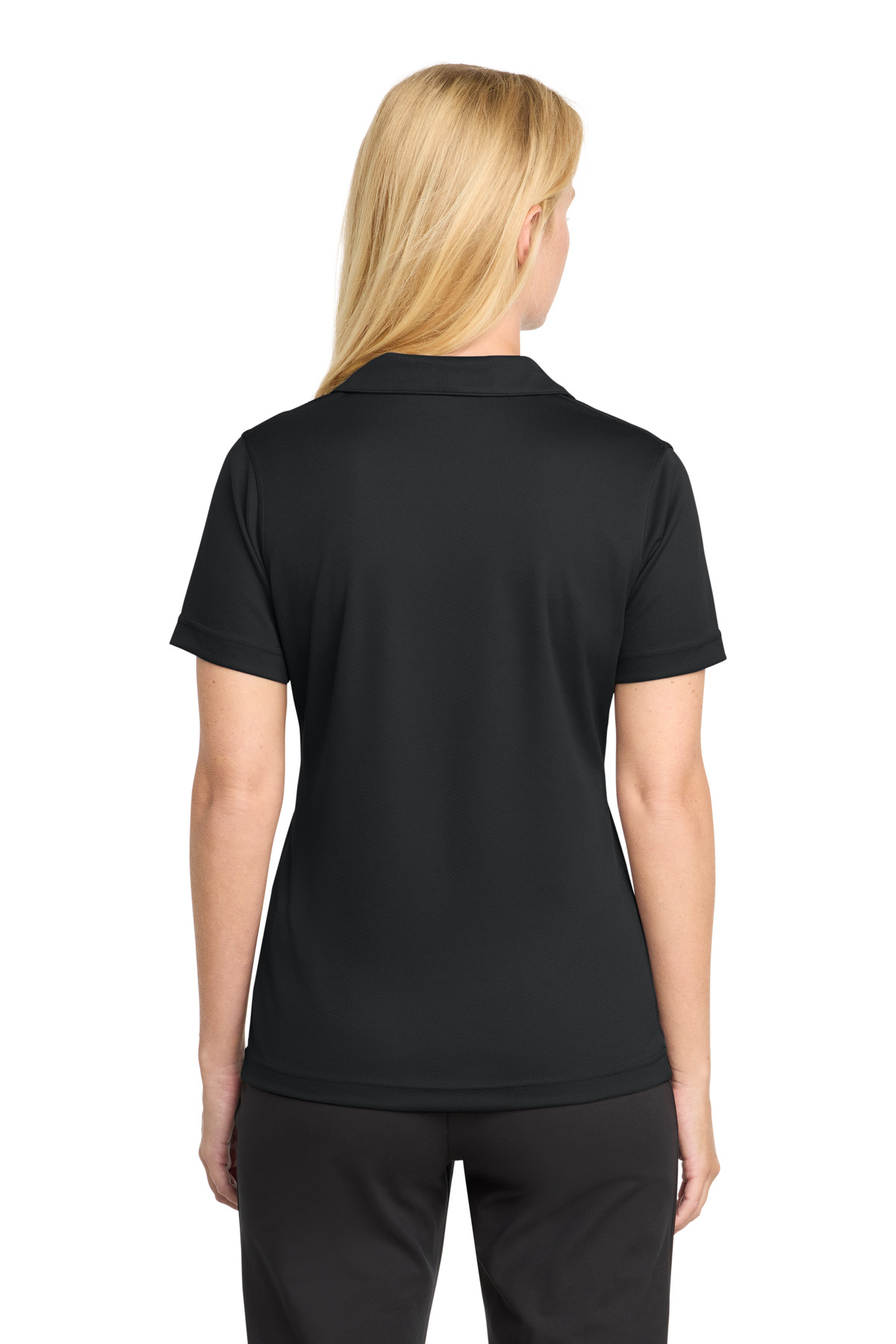 Sport-Tek Women's Dri-Mesh V-Neck Polo. L469 - Image 2