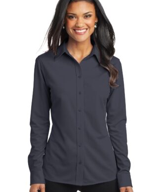 Port Authority Women's Dimension Knit Dress Shirt. L570