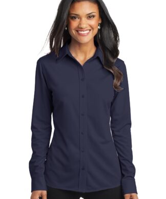 Port Authority Women's Dimension Knit Dress Shirt. L570