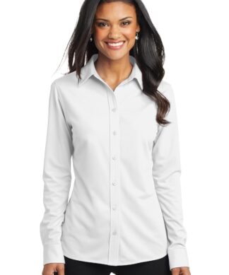 Port Authority Women's Dimension Knit Dress Shirt. L570