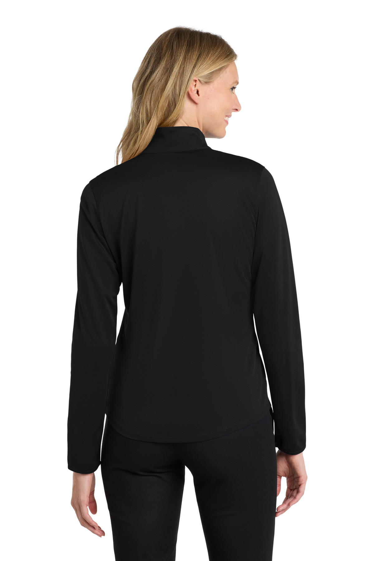 Port Authority Women's Silk Touch Performance 1/4-Zip LK584 - Image 2