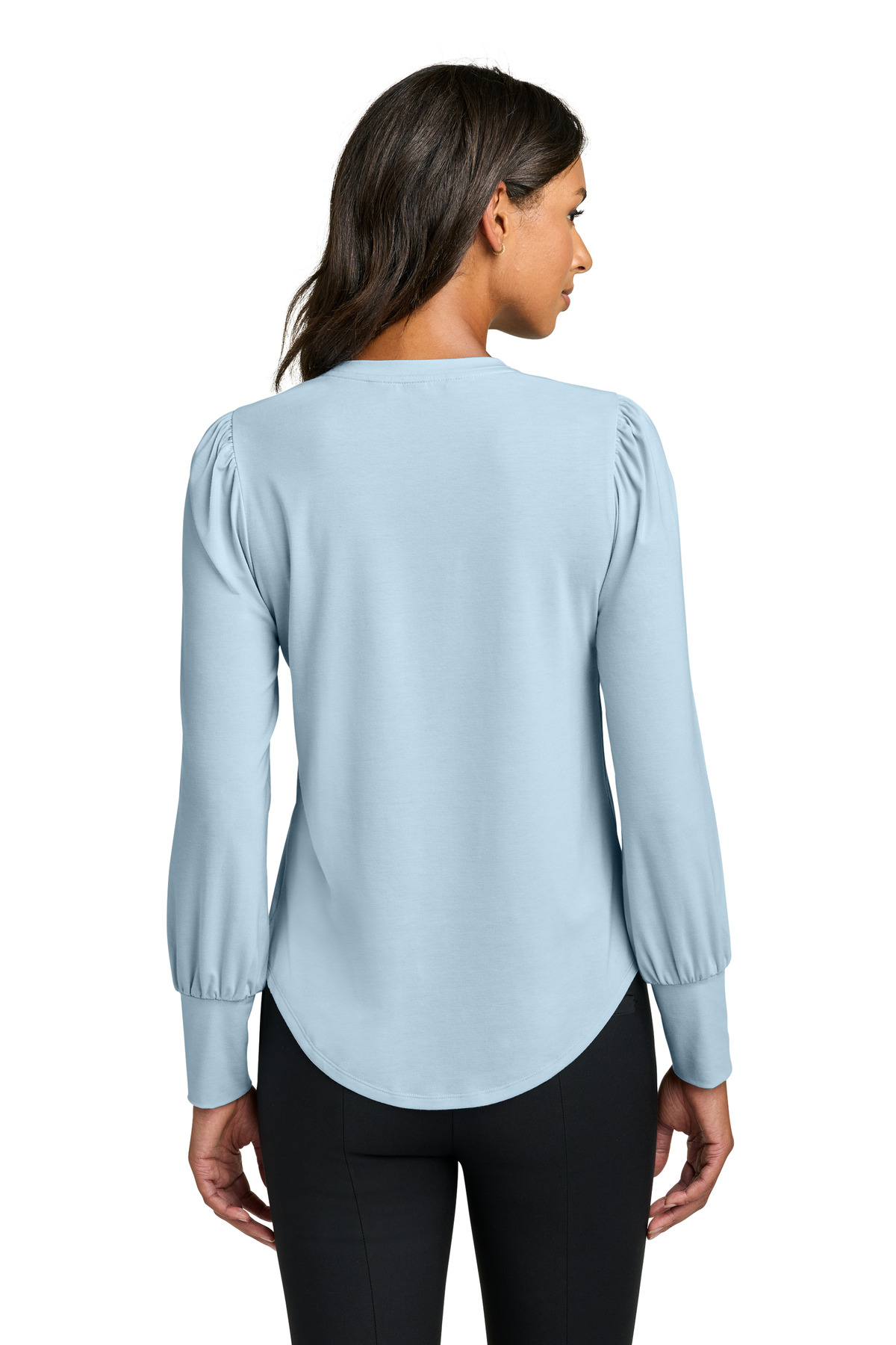 Mercer+Mettle Women's Stretch Jersey Long Sleeve Blouson Top MM1019 - Image 2