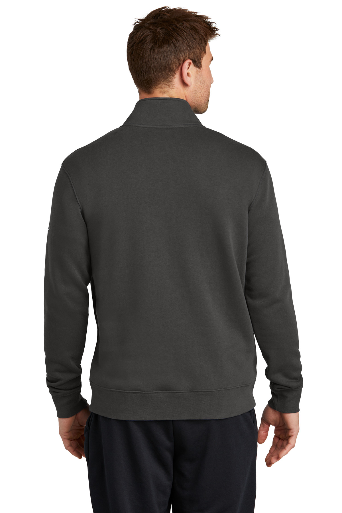 Nike Club Fleece Sleeve Swoosh 1/2-Zip NKDX6718 - Image 2