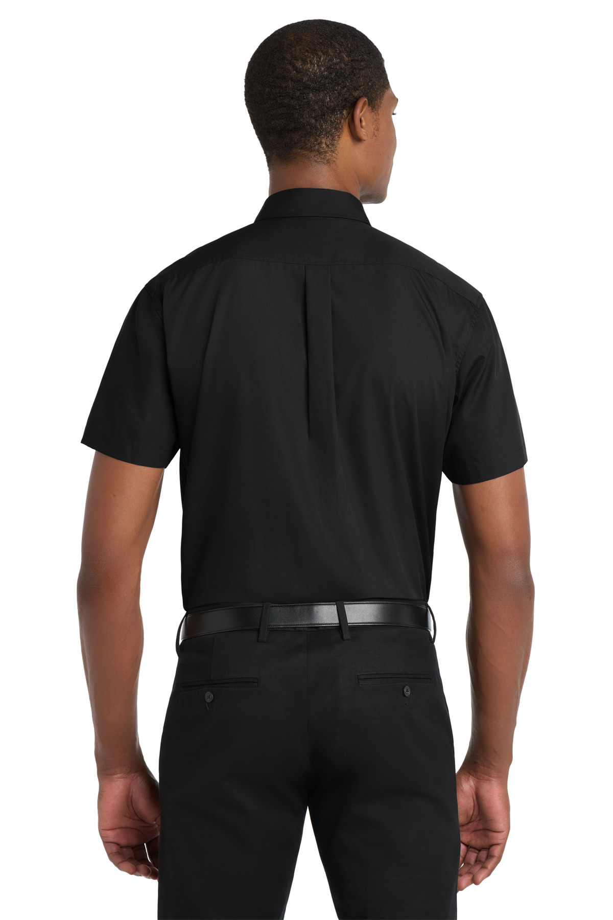 Port Authority Short Sleeve Carefree Poplin Shirt. W101 - Image 2